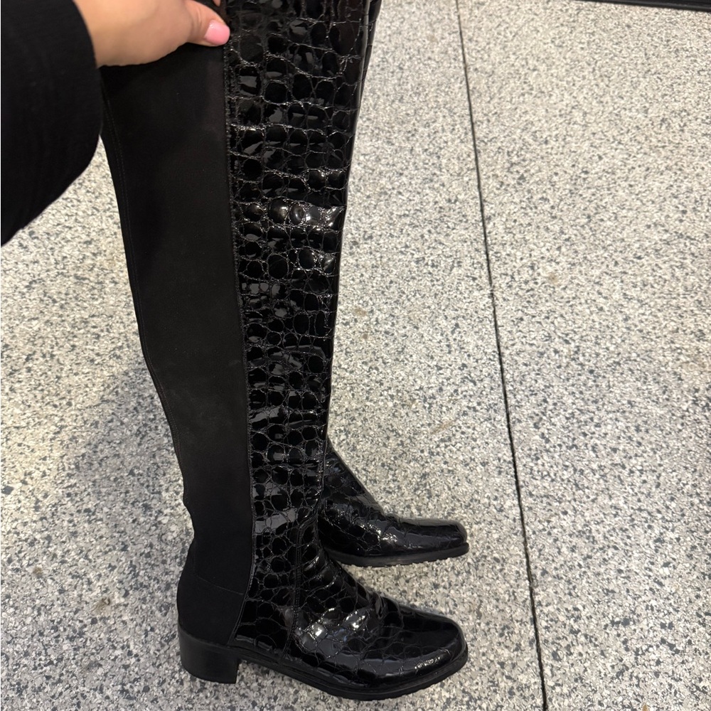 Stuart Weitzman Black Over the Knee Boots